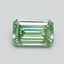 0.73 Ct. Fancy Vivid Pacific Green Emerald Lab Grown Diamond