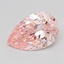 0.98 Ct. Fancy Intense  Pink Pear Lab Grown Diamond