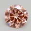 2.50 Ct. Fancy Intense Pink Round Lab Grown Diamond