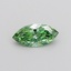 0.32 Ct. Fancy Vivid Green Marquise Lab Grown Diamond