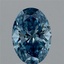 2.11 Ct. Fancy Vivid Blue Oval Lab Grown Diamond