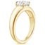 18K Yellow Gold Adrian Solitaire Ring, smallside view