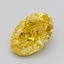 3.58 Ct. Fancy Yellow Oval Lab Grown Diamond