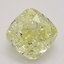 1.11 Ct. Fancy Yellow Cushion Diamond