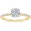 18K Yellow Gold Ballad Three-Quarter Coverage Diamond Ring (1/4 ct. tw.), smalltop view