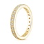 18K Yellow Gold Bellevue Art Deco Diamond Ring, smallside view