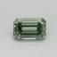 0.42 Ct. Fancy Vivid Pacific Green Emerald Lab Grown Diamond