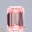 0.96 Ct. Fancy Vivid Pink Emerald Lab Grown Diamond