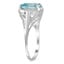 The Erinna Ring, smalltop view on a hand