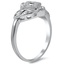 The Kapena Ring, smalltop view on a hand