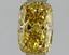 1.00 Ct. Fancy Vivid Yellow Cushion Lab Grown Diamond