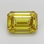 5.11 Ct. Fancy Vivid Yellow Emerald Lab Grown Diamond
