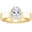 18K Yellow Gold Parker Solitaire Ring, smalltop view