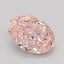 1.06 Ct. Fancy Vivid Pink Oval Lab Grown Diamond