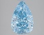 3.09 Ct. Fancy Vivid Blue Pear Lab Grown Diamond