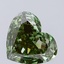 8.12 Ct. Fancy Vivid  Green Heart Lab Grown Diamond