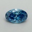 0.51 Ct. Fancy Vivid Blue Oval Lab Grown Diamond