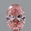 2.33 Ct. Fancy Vivid Pink Oval Lab Grown Diamond