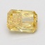 0.96 Ct. Fancy Vivid Yellow Radiant Lab Grown Diamond