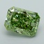 1.73 Ct. Fancy Vivid Green Radiant Lab Grown Diamond