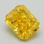1.16 Ct. Fancy Vivid Yellow Radiant Lab Grown Diamond