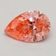 1.48 Ct. Fancy Vivid Pink Pear Lab Grown Diamond