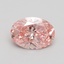 1.35 Ct. Fancy Intense Pink Oval Lab Grown Diamond