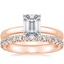 14K Rose Gold 2.5mm Comfort Fit Ring with Luxe Sienna Diamond Ring (5/8 ct. tw.)