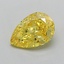 1.59 Ct. Fancy Vivid  Yellow Pear Lab Grown Diamond