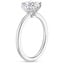 18K White Gold Adorned Petite Elodie Diamond Ring, smallside view