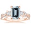 14K Rose Gold Luxe Willow Three Stone Diamond Ring (1/2 ct. tw.), smalltop view