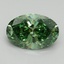 2.19 Ct. Fancy Vivid Pacific Green Oval Lab Grown Diamond