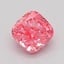 0.34 Ct. Fancy Vivid  Pink Cushion Lab Grown Diamond