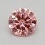 0.36 Ct. Fancy Vivid Pink Round Lab Grown Diamond