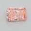1.04 Ct. Fancy Vivid Pink Radiant Lab Grown Diamond
