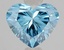 1.50 Ct. Fancy Vivid Blue Heart Lab Grown Diamond