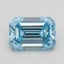 1.07 Ct. Fancy Intense Blue Emerald Lab Grown Diamond
