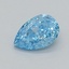 0.36 Ct. Fancy Vivid  Blue Pear Lab Grown Diamond