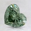 1.41 Ct. Fancy Vivid Pacific Green Heart Lab Grown Diamond