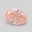 0.74 Ct. Fancy Vivid Pink Oval Lab Grown Diamond