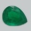 9.0x7.0mm  Green  Pear   Emerald
