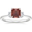 Platinum Sonata Three Stone Diamond Ring, smalltop view