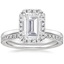 18KW Moissanite Vienna Diamond Bridal Set (1/2 ct. tw.), smalltop view
