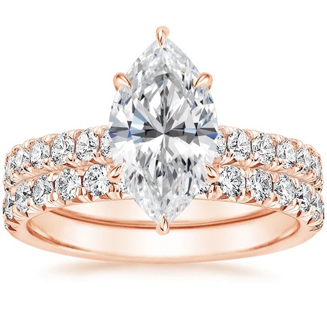 14K Rose Gold Sienna Diamond Bridal Set (7/8 ct. tw.)