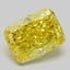4.17 Ct. Fancy Intense  Yellow Cushion Lab Grown Diamond