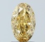 1.77 Ct. Fancy Vivid  Yellow Oval Lab Grown Diamond
