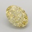 2.69 Ct. Fancy Intense Yellow Oval Lab Grown Diamond