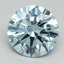 2.80 Ct. Fancy Vivid Blue Round Lab Grown Diamond