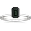 18K White Gold Noemi Bezel Ring, smalltop view
