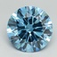 6.10 Ct. Fancy Vivid Blue Round Lab Grown Diamond